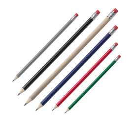 Pencil with rubber