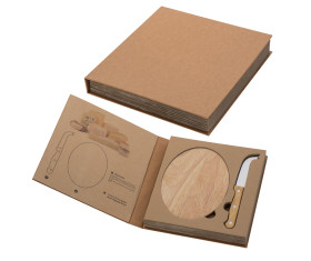 Set pour fromage en bois Gouda